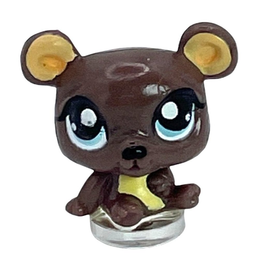 Littlest Teensiest Tiniest Petshop Brown Bear ? Figurine collectible model 3/4"